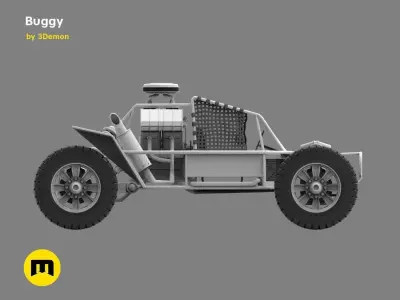 Buggy buggie Free 3D model