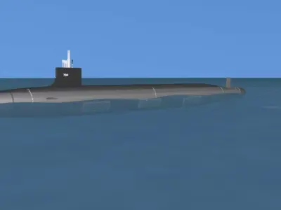 Virginia Class SSN 784 North Dakota 3D model