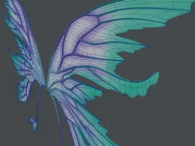 Fairy or Butterfly Wing Set A 3D model
