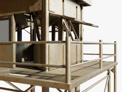 Military Tower 3D model