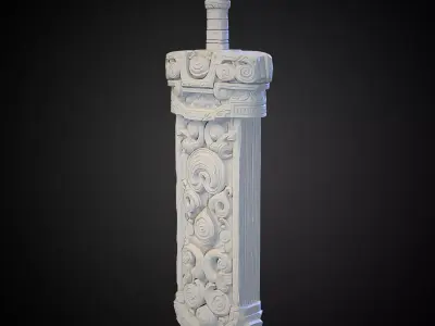 Stylized Sword 19 3D model