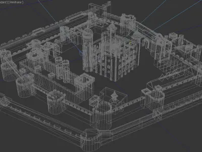 Tower of London Low-poly 3D model