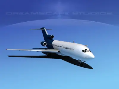 Boeing 727-100 Corporate Jet 2 3D model