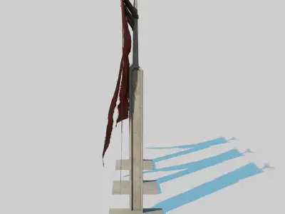 Dark Fantasy Banner 3D model