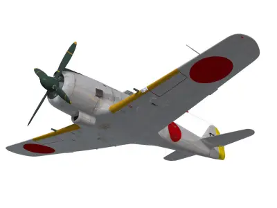 Nakajima Ki-84 Hayate 3D model
