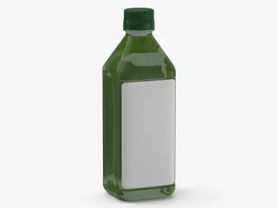 Bottled Olive Oil 01 Blank and Generic Label(1) 3D model