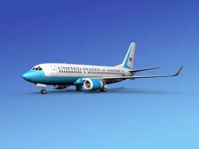 Boeing 737-700ER US Government 3D model