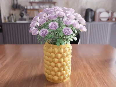 Decorative Flower Vase - 412 3D print model