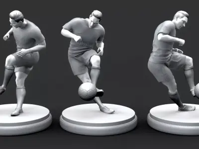 FootBall Player 3D Printable Free Free 3D print model