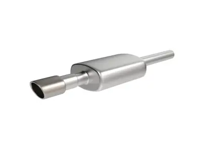 Stock Exhaust System Silencer Free 3D model