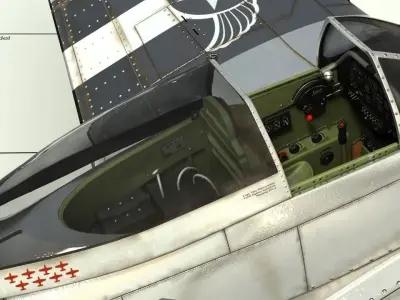 P-51D Fighter 3D model