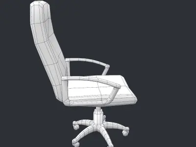 Free Office Chair Low poly model Free low-poly 3D model