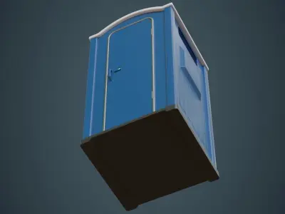 Portable Toilet 3A Low-poly 3D model