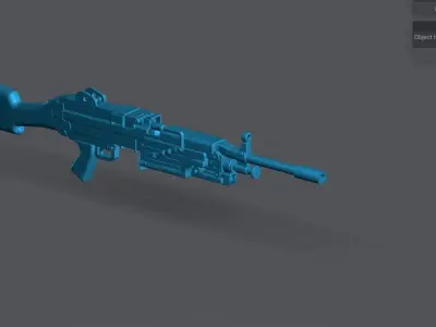 Fn Minimi Scale model 3D print model