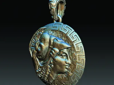 ATHENA NECKLACE 3D print model