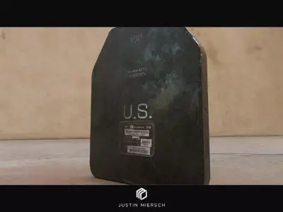 SAPI Body Plate - Game Ready PBR Low-poly 3D model