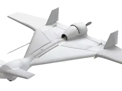 IAI Harop UAV loitering munition Drone Free low-poly 3D model