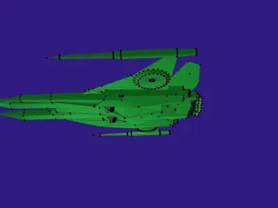 starfighter AFX-6502  Free low-poly 3D model
