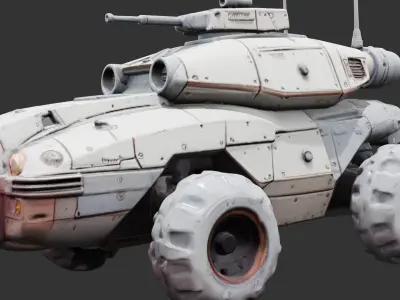 Hover Jet Skimmer Tank 3D model