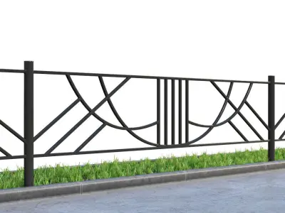 Lawn fences Part 3 3D model