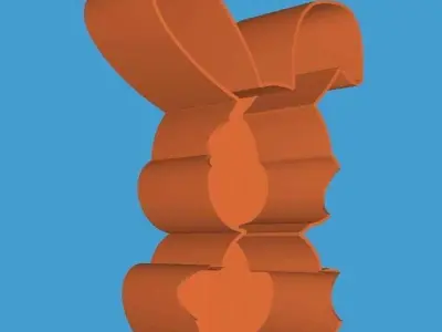 MakeIT Easter Bunny Mold 3D model