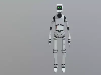 Stray Droid Low-poly 3D model