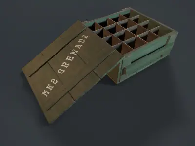  Military Grenade MK2 Low-poly 3D model