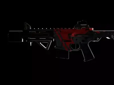 AAC Honey Badger Gun Free low-poly 3D model