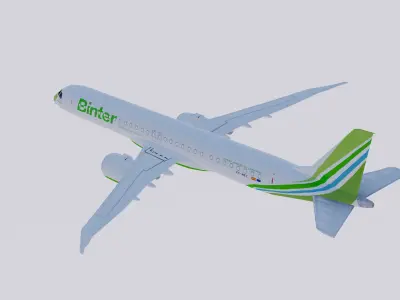 Embraer E-195 E-Jets E2 Binter 3D model
