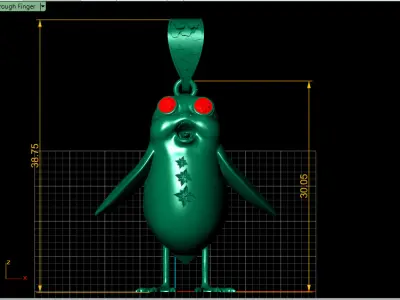 BIRD PENDANT 3D PRINTABLE MODEL Free 3D print model