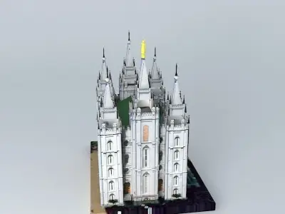 Mormon Temple Salt Lake City Free 3D model