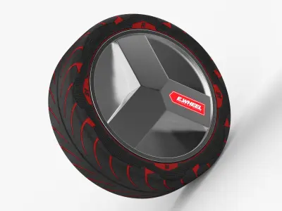 RC Car E Wheel V3 3D model