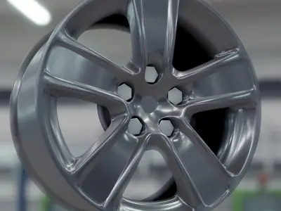 Car rim for tire 3D model