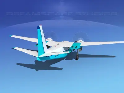 Aero Commander 500 V03 3D model