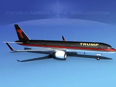 Boeing 757-200 Trump 3D model