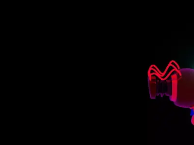 Raygun sonic hedgehog - music video Free low-poly 3D model