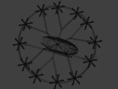 Volocopter passenger drone 3D model