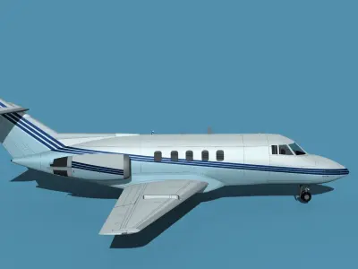 British Aerospace 125 Dominie V01 3D model