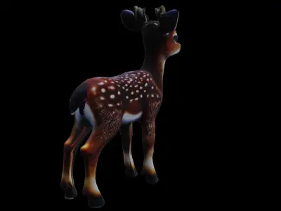 Little Deer low poly Low-poly 3D model