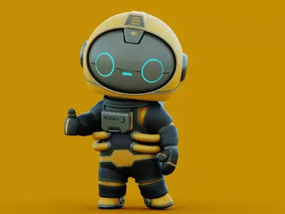 SPACE MAN-04 RIGGED 3D model