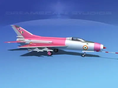 MIG-21 Fishbed V15 3D model