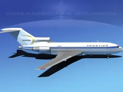 Boeing 727-100 Frontier 3D model