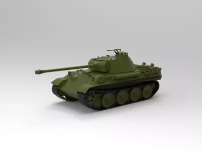 Panther tank 3D model