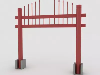 Hongsalmun 3D model gate 3D model
