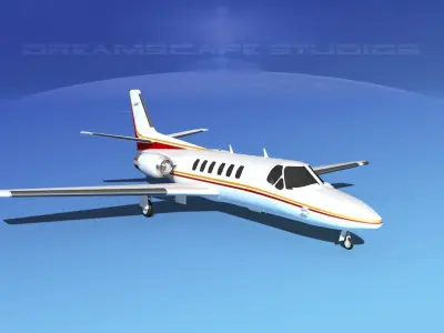 Cessna C550 Citation II V13 3D model