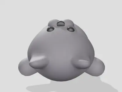 Cute british cat  Low-poly 3D model