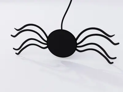 Hanging spider decoration 3d model 3D model