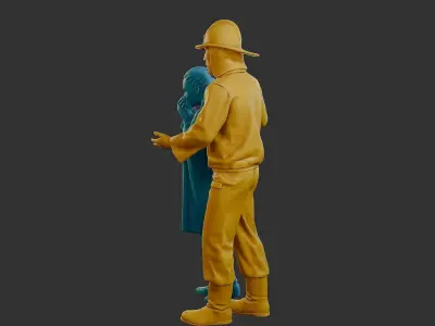 Czechoslovakian firefighter 90s 013 3D print model