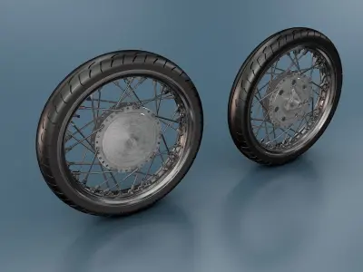 Motorcycle Tires 3D model