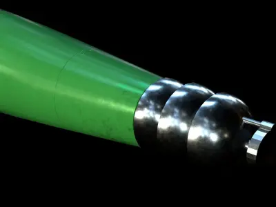 VA-111 Shkval Torpedo Low-poly 3D model